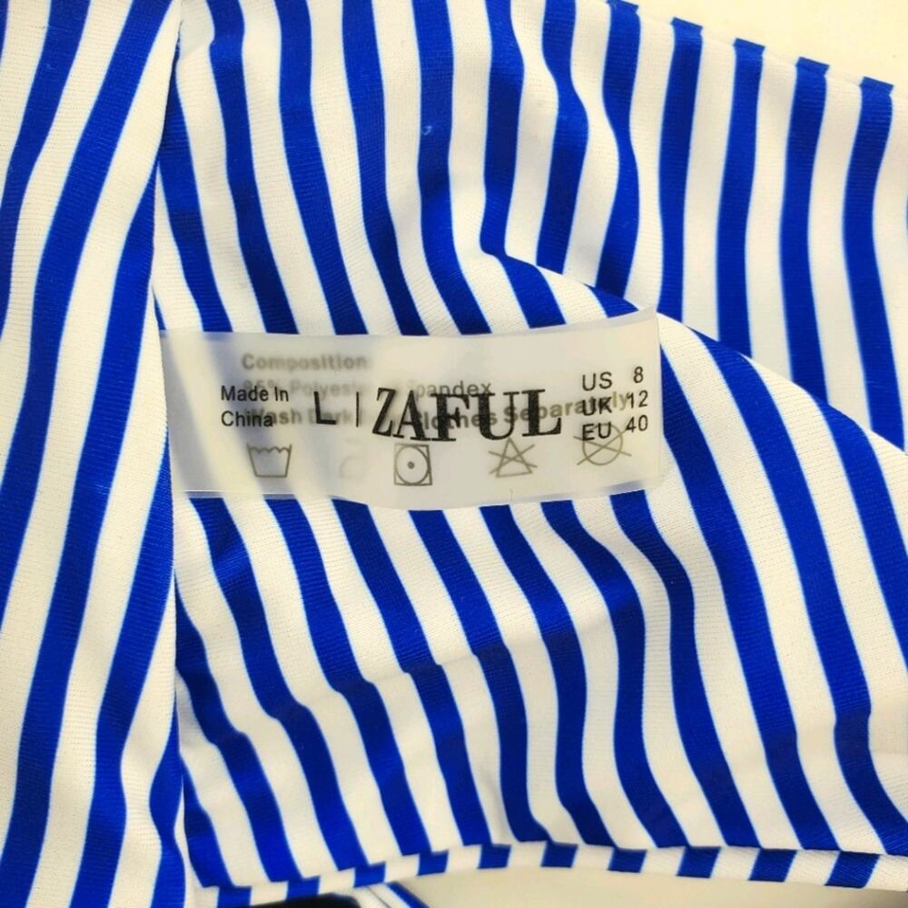 NWT Zaful Red, White & Blue Bikini size 8 - Picture 7 of 11